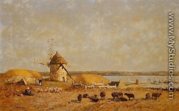 View from the Camaret Heights - Eugène Boudin