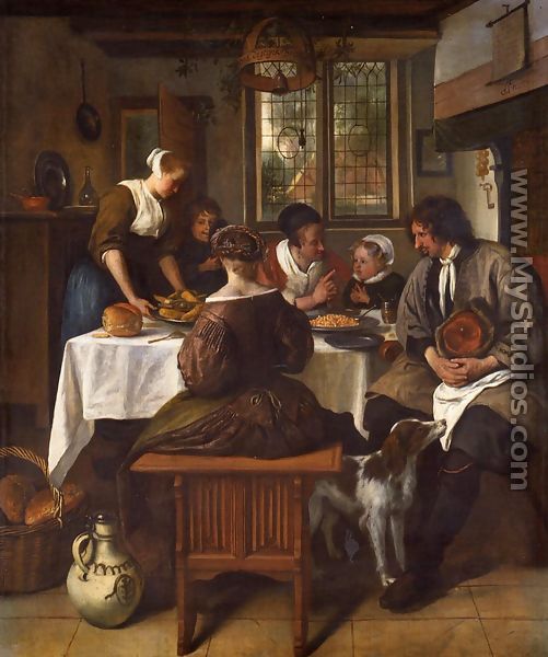 The Prayer before the Meal I - Jan Steen