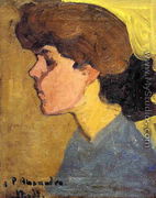 Woman's Head in Profile - Amedeo Modigliani