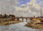 Laundresses on the Banks of the Touques X - Eugène Boudin