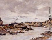 The Inner Port of Trouville at Low Tide - Eugène Boudin