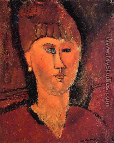 Head of Red-Haired Woman - Amedeo Modigliani