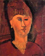 Head of Red-Haired Woman - Amedeo Modigliani