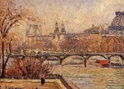 The Louvre - Morning - Camille Pissarro