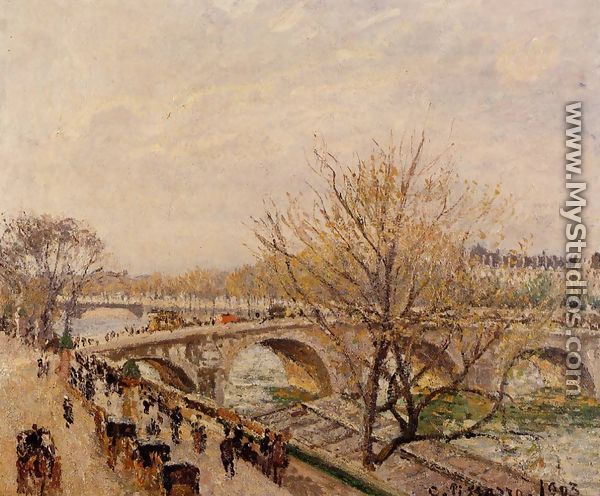 The Seine at Paris, Pont Royal - Camille Pissarro