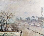 The Seine Viewed from the Pont-Neuf, Winter - Camille Pissarro