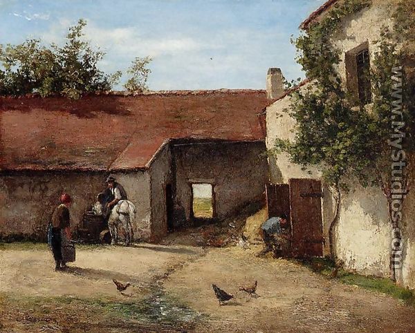 Farmyard - Camille Pissarro
