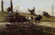 The Wood Cart - Camille Pissarro