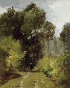 In the Woods I - Camille Pissarro