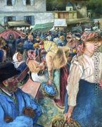 Poultry Market, Pontoise - Camille Pissarro