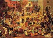 The Battle between Lent and Carnival - Pieter the Elder Bruegel