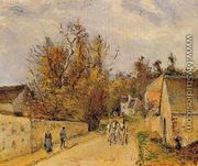 The Stage on the Road from Ennery to l'Hermigate, Pontoise - Camille Pissarro