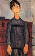 Little Girl in Black Apron - Amedeo Modigliani