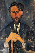 Leopold Zborowski with Cane - Amedeo Modigliani