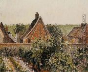 Harvest in the Orchard, Eragny - Camille Pissarro