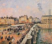 The Pont-Neuf: Afternoon Sun - Camille Pissarro