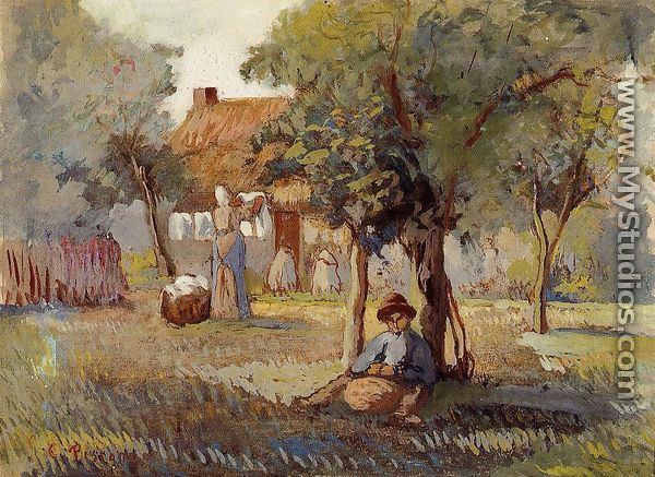 Family Garden - Camille Pissarro