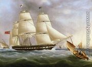 A Three-Masted Ship off Dover - James E. Buttersworth