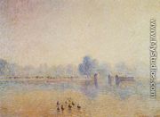 The Serpentine, Hyde Park, Fog Effect - Camille Pissarro