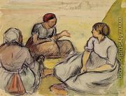 Three Peasant Women - Camille Pissarro