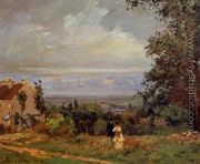 Landscape near Louveciennes I - Camille Pissarro