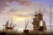 Ships in a Harbor, Sunrise - Fitz Hugh Lane