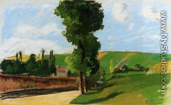 Landscape at Pontoise II - Camille Pissarro