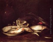 Still Llife with Fish and Plate - William Merritt Chase