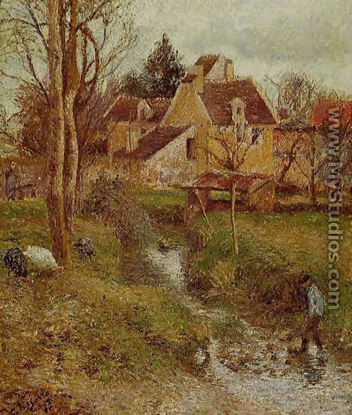 The Brook at Osny - Camille Pissarro