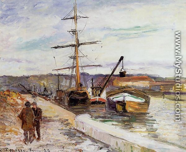The Port of Rouen - Camille Pissarro