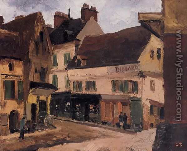 A Square in La Roche-Guyon - Camille Pissarro
