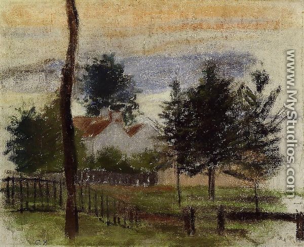 Landscape at Louveciennes - Camille Pissarro