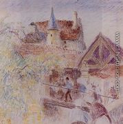 The Farm, Osny - Camille Pissarro