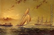 English Steamer off Staten Island - James E. Buttersworth