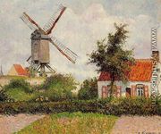 Windmill at Knocke, Belgium - Camille Pissarro