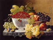Still Life with Strawberry Basket - Severin Roesen