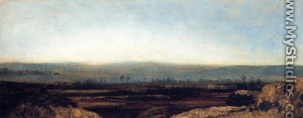 Panoramic Landscape on the Outskirts of Paris - Etienne-Pierre Theodore Rousseau
