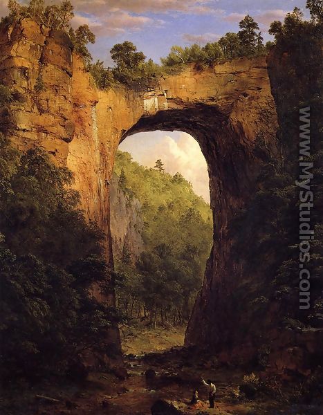 The Natural Bridge, Virginia - Frederic Edwin Church