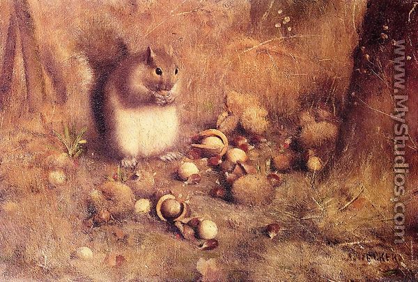 Squirrel with Nuts - Joseph Decker