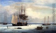 Ships in Ice off Ten Pound Island - Fitz Hugh Lane