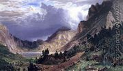 Storm in the Rocky Mountains, Mt. Rosalie - Albert Bierstadt