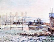 The Mills at Moret - Alfred Sisley
