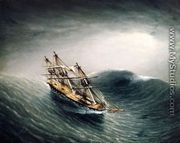 Schooner in a Stormy Sea - James E. Buttersworth