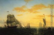 New Bedford Harbor at Sunset - William Bradford