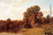 Autumn Scene on the Connecticut River - William Mason Brown
