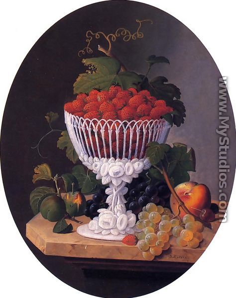 Still Life with Strawberries - Severin Roesen