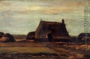 Farmhouse with Peat Stacks - Vincent Van Gogh