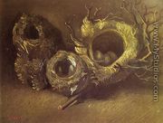 Still Life with Three Birds' Nests - Vincent Van Gogh