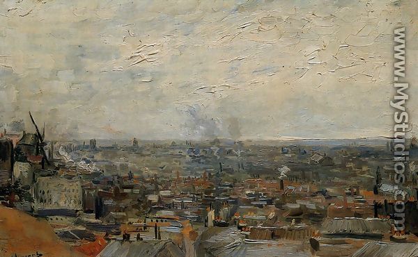 View of Paris from Montmartre - Vincent Van Gogh