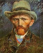 Self Portrait with a Grey Felt Hat - Vincent Van Gogh